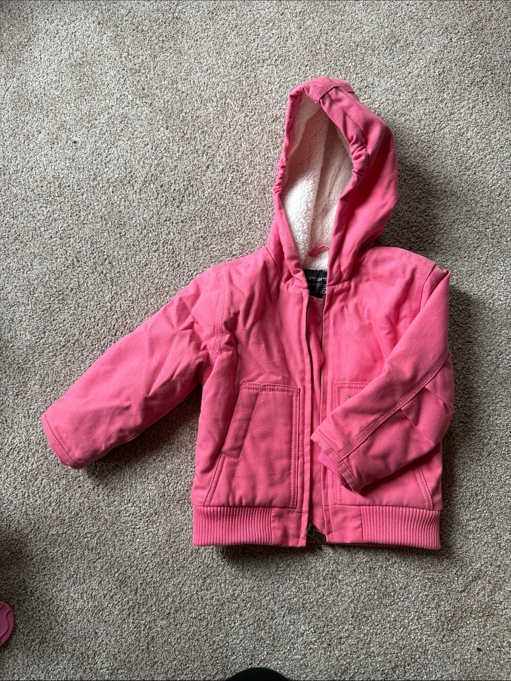 Carhartt Pink Hooded  Kids Winter  Jacket